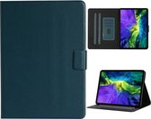 Voor iPad Pro 11 (2020) Effen kleur Horizontaal Flip Leren Tas met Kaartsleuven & Houder & Slaap / Wekfunctie (Donkergroen)