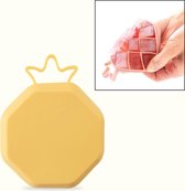 DIY Ice Cube Mold Creative Fruit Shape Ice Box met deksel, stijl: ananas (geel)