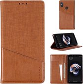 Voor Xiaomi Redmi Note 5 Pro MUXMA MX109 Horizontale flip lederen tas met houder en kaartsleuf en portemonnee (bruin)