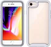 Voor iPhone SE 2020/8/7 Sterrenhemel Effen kleur Serie Schokbestendig PC + TPU beschermhoes (wit)