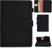 Voor Kindle Paperwhite 4/3/2/1 Effen kleur Tablet PC Universele magnetische horizontale flip lederen tas met kaartsleuven en houder (zwart)
