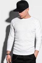 Heren - longsleeve - wit - L119