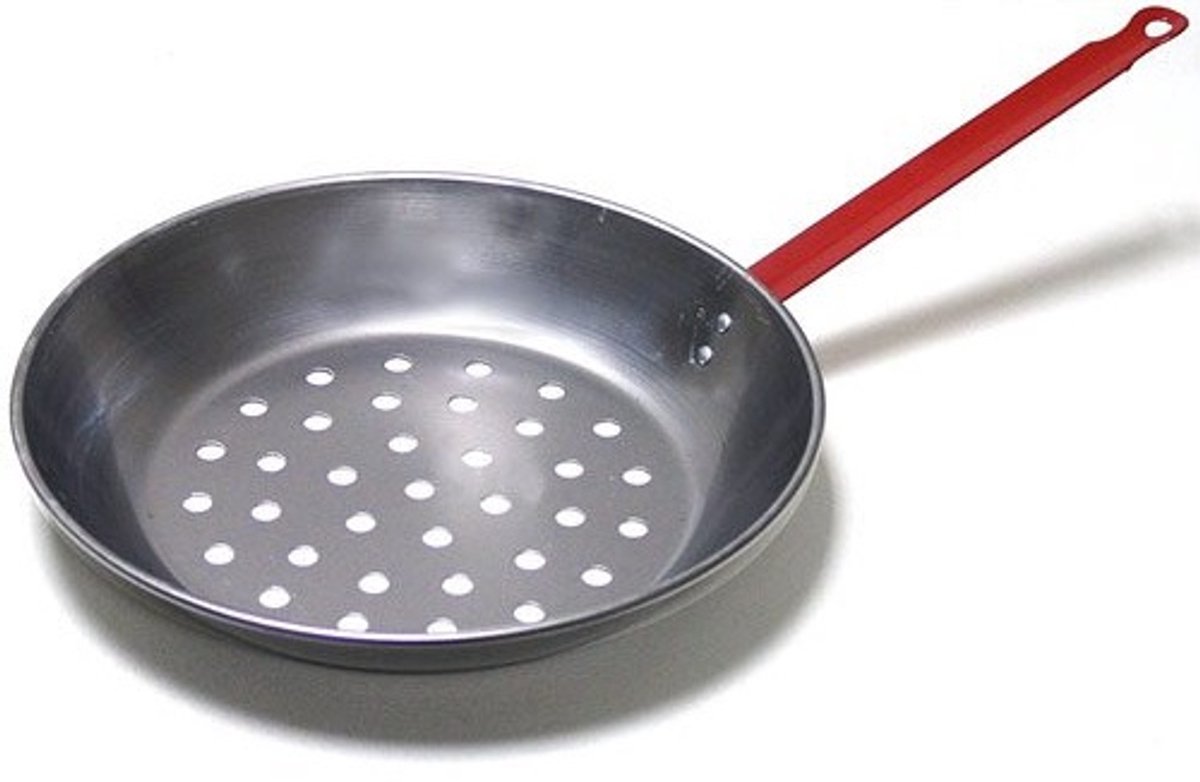 Gerimport Kastanjepan 28 Cm Rvs Zilver