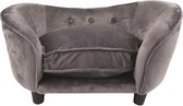 Enchanted hondenmand sofa ultra pluche snuggle donkergrijs - 68x40,5x37,5 cm - 1 stuks