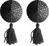 Nipple Tassels - Round - Black