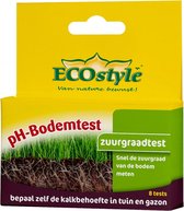 ECOstyle pH Bodemtest - Zuurtegraad meter voor Grond - Bepaal Kalk behoefte voor Tuin en Gazon - 8 Testen