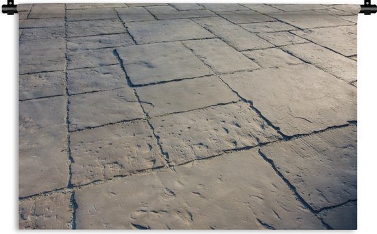 Sophie Toestand Kauwgom Wandkleed Stoeptegel - Oude stenen bestrating stedelijk gebied Wandkleed  katoen 120x80... | bol.com