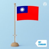 Tafelvlag Taiwan 10x15cm | met standaard