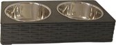 Dinnerset wicker met rvs bakken - 30 cm - 1 stuks
