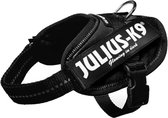 Julius k9 idc power-harnas/tuig voor labels zwart - baby 1/30-37 cm - 1 stuks