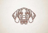 Line Art - Hond - German Pointer - S - 42x60cm - Multiplex - geometrische wanddecoratie