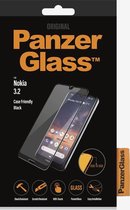 PanzerGlass - Screenprotector geschikt voor Nokia 3.2 Glazen | PanzerGlass Edge to Edge Screenprotector - Case Friendly - Zwart