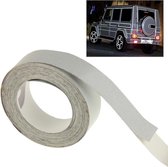 Auto Decoratie Reflecterende Tape, Afmeting: 1cm x 18m (zilver)