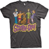ScoobyDoo Heren Tshirt -L- Team Distressed Grijs