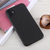 Voor iPhone 11 Carbon Fiber Texture PP beschermhoes (zwart)