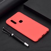 Voor Vivo V15 Candy Color TPU Case (rood)