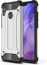 TPU + PC Armor Combination Back Cover Case voor Huawei Honor 8X (zilver)