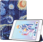 Apple iPad Mini 5 7.9 (2019) Hoes - Mobigear - Tri-Fold Serie - Kunstlederen Bookcase - The Starry Night - Hoes Geschikt Voor Apple iPad Mini 5 7.9 (2019)