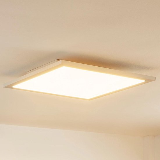 Arcchio - LED paneel- met dimmer - 1licht - metaal, aluminium, PMMA - H: 4.5 cm - wit - Inclusief lichtbron