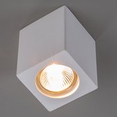 Lindby - plafondlamp - 1licht - gips, metaal - H: 11 cm - GU10 - wit