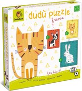 Ludattica DUDÙ Puzzels: HUISDIEREN 22,5x22,5x4cm, 2-3-4-delig, 2+