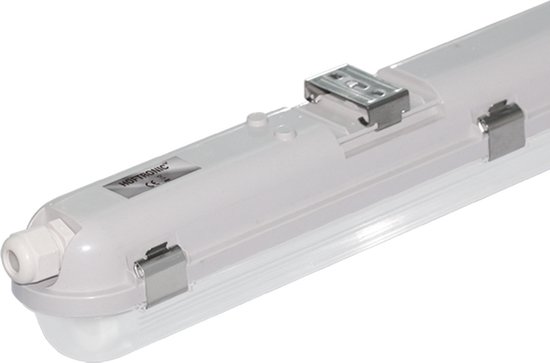 HOFTRONIC - LED TL armatuur 60cm - Waterdicht - Flikkervrij - Koppelbaar - 9 Watt - TL armatuur voor werkplaatsen, garages, bedrijfshallen en magazijnen