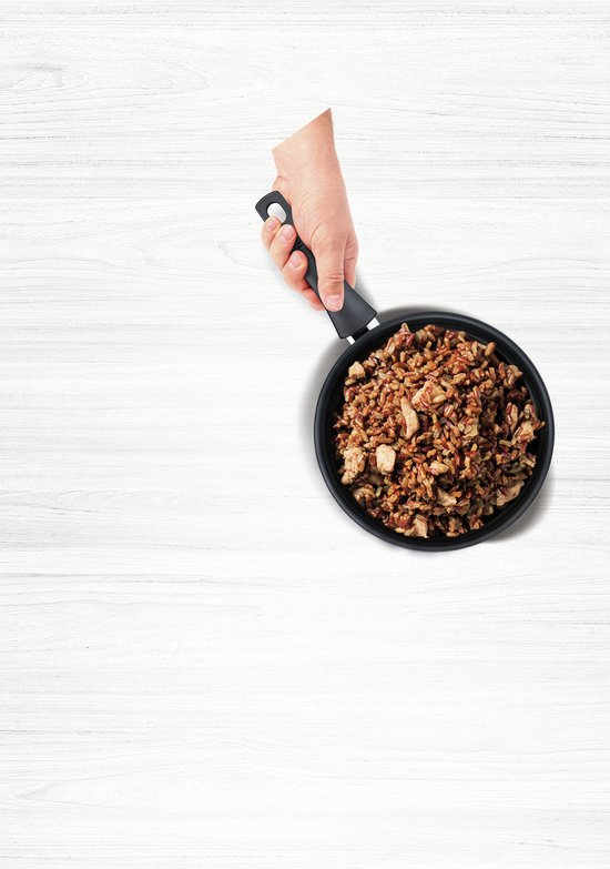 Tefal Easy Chef - Hapjespan - Ø24 cm - Inclusief Deksel - Geschikt voor Inductie - Anti-aanbaklaag