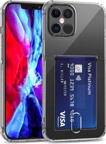 Transparante TPU-beschermhoes met kaartsleuven voor iPhone 12 Pro Max (transparant)