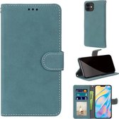 Retro Frosted Horizontale Flip PU lederen tas met houder & kaartsleuven & portemonnee & fotolijst voor iPhone 12 mini (blauw)