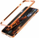 Voor Vivo iQOO 3 Aluminium schokbestendig beschermend bumperframe (oranje)