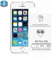 0,26 mm 9H oppervlaktehardheid 5D explosieveilige gehard glazen schermfilm voor iPhone 6 & 6s (wit)