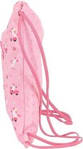 Rugtas met Koordjes Glow Lab Unicorn Day Roze