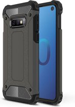 Samsung Galaxy S10e Hoesje - Mobigear - Outdoor Serie - Hard Kunststof Backcover - Bruin - Hoesje Geschikt Voor Samsung Galaxy S10e