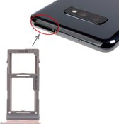 SIM-kaarthouder + Micro SD-kaarthouder voor Galaxy S10 + / S10 / S10e (Rose Gold)