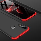 GKK Three Stage Splicing Full Coverage PC Case voor Xiaomi Redmi 7 / Redmi Y3 (zwart rood)
