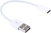 15cm USB 2.0 male naar USB-C / Type-C vrouwelijke connectoradapterkabel, voor Samsung, LG, Huawe, Oneplus, Geschikt voor Xiaomi en andere smartphones (wit)