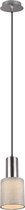LED Hanglamp - Iona Waler - GU10 Fitting - 1-lichts - Rond - Mat Nikkel - Aluminium
