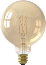 CALEX - LED Lamp - Globe - Smart LED G125 - E27 Fitting - Dimbaar - 7W - Aanpasbare Kleur CCT - Goud