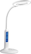 LED Bureaulamp met Kalender - Igory Aviny - 7W - Aanpasbare Kleur - Dimbaar - Mat Wit