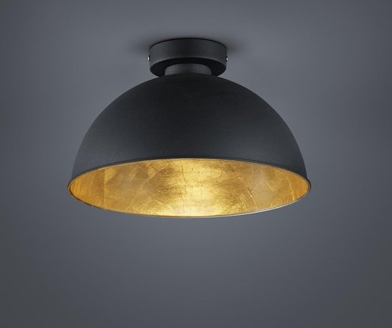 Trio Lighting Magna Eco - Plafondlamp - 1 lichts - Ø 310 mm - zwart