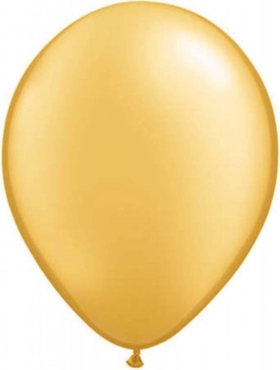 100 st Grote gouden metallic ballonnen online kopen. | bol.com