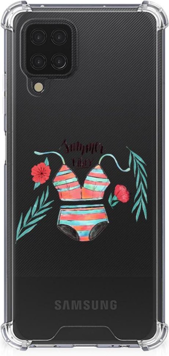 Samsung Galaxy A12 Stevig Bumper Hoesje Boho Summer