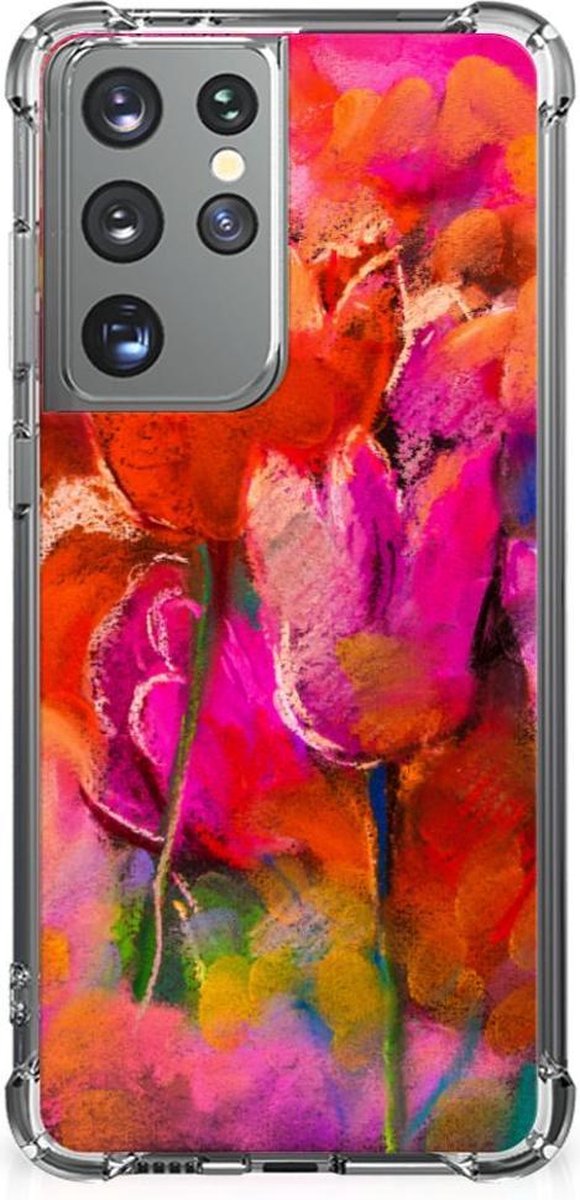Back Cover Samsung Galaxy S21 Ultra Tulips