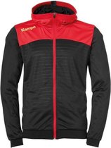 Kempa Emotion 2.0 Jas met Capuchon Zwart-Rood-Geel Maat 3XL