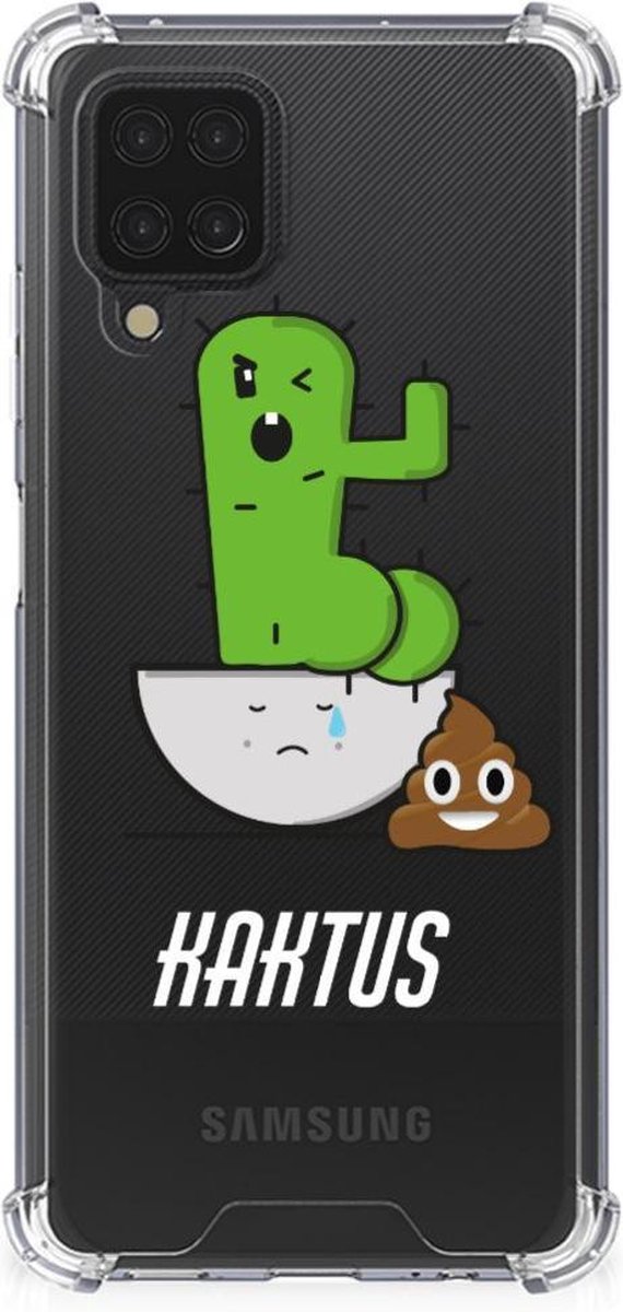 Samsung Galaxy A12 Stevig Bumper Hoesje Cactus Poo
