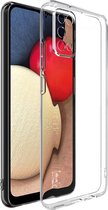 IMAK TPU Back Cover - Geschikt voor Samsung Galaxy A02s Hoesje - Transparant