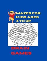 Brain games mazes for kids ages 4 to up