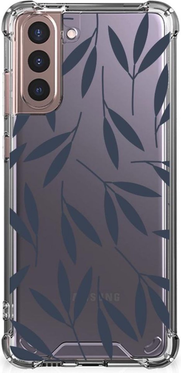 Samsung Galaxy S21 Plus Case Leaves Blue
