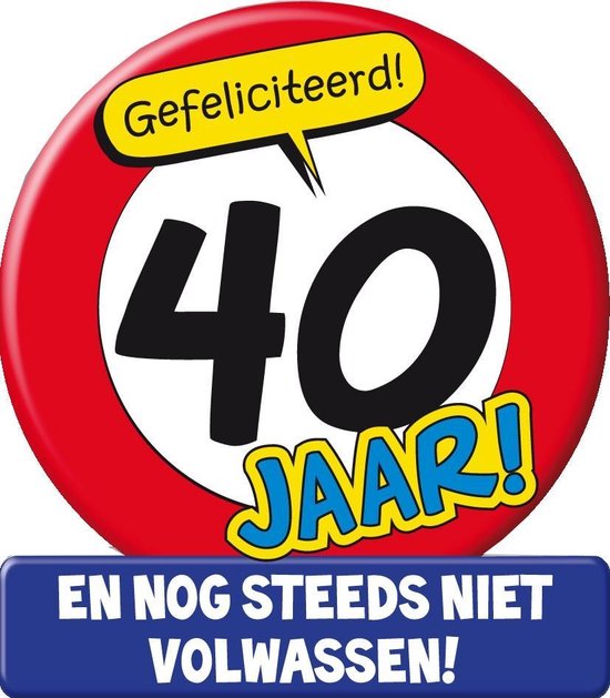 Carte D Anniversaire 40 Ans Panneau De Signalisation Bol Com