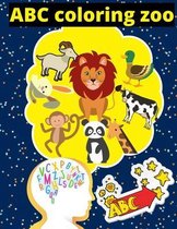 ABC coloring zoo: abc coloring book alphabet and animals, cute Toddler ABC zoo coloring book, early learning abc